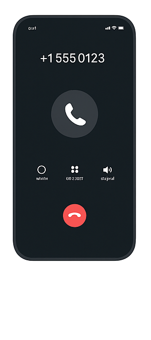 Phone call illustration